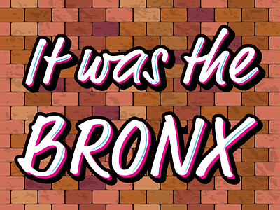 Bronx Redo bronx design nyc typography vector