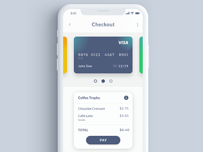 Credit Card Checkout credit card checkout dailyui 002 mobile app payment