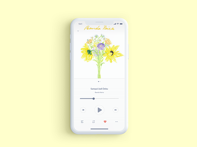 Music Player dailyui 009 mobile app design music player