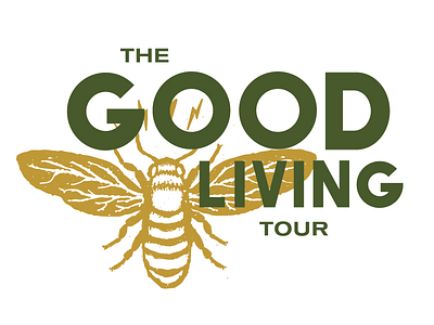 The Good Living Tour bands bee honey bee lightning bolts music nebraska tour