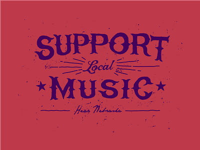 Shirt Design: Support Local Music