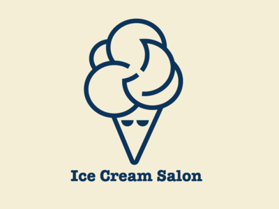 Ice Cream Salon concept brand logo brand branding business concept icon logo logo a day salon ui ux