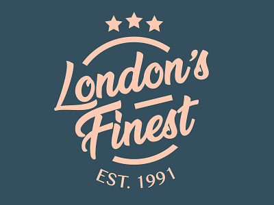 Londons Finest brand concept badge brand brand and identity branding clothing concept icon logo logo design london