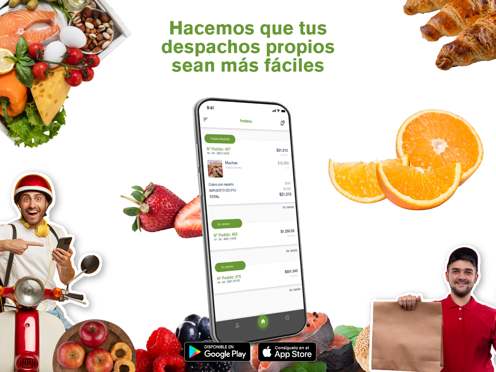 App Smart Foods Rider by Giomar Maestre on Dribbble