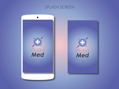 PUSH Med, App medica app branding design ui ux vector