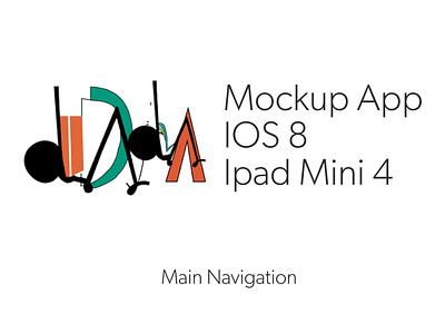 Mockup App iOS 8 - DALA - iPad Mini 4 app branding design logo ui ux