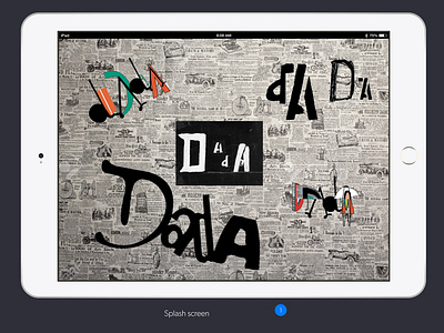 DADA - iPad Mini 4 - intro app branding design identity ui ux