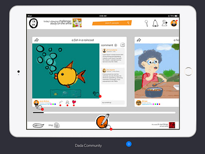 App iPad - Dada explorer app branding design identity ui ux