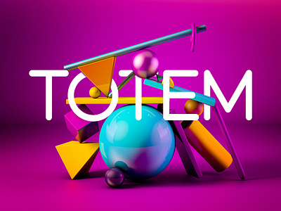 Diseño de Totem 3D - maxon cinema 4D - adobe photoshop