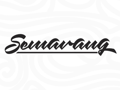 Semarang brush caligraphy design graphic lettering lettering art logo semarang