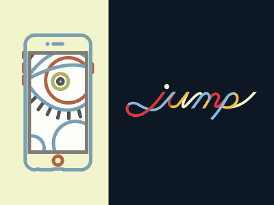 Jump - Branding for Phone Charger branding handlettering identity identity branding illustration logo logotype phone charger typography
