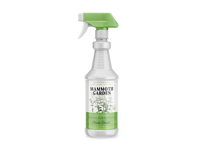 Mammoth Garden - Sprayer Mock agriculture bottle label bottle mockup branding label label packaging labeldesign