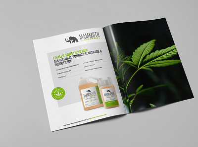 Cannabis Pesticide Ad agriculture branding cannabis cannabis design design layout marketing