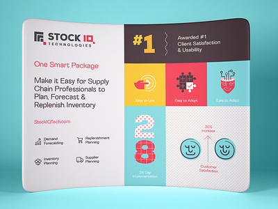 Tech Company Tradeshow Display grid system illustration large display marketing modular design tech company tradeshow