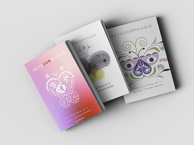 Book Cover Designs book cover butterfly butterfly hearts cover art cover design floral hearts illustration organic transformation