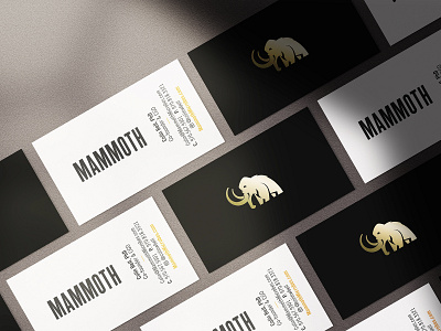 Mammoth Business Cards brand business cards businesscarddesign cannabis branding cannabis design cannabis logo design foil stamp layout logo