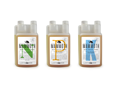 Mammoth Products - N, P, K agriculture cannabis design label label design label packaging layout layoutdesign product design