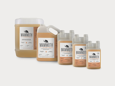 Mammoth Microbes Biocontrol Product Family agriculture cannabis branding cannabis design cannabis product cultivation label design label packaging layoutdesign product family product label