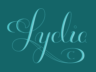 Lydia hand lettering lettering
