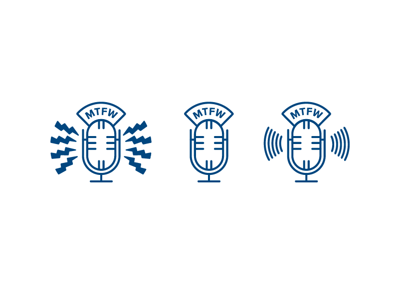More Than a Few Words podcast icon set graphic design design icon icons