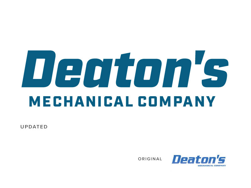 Deaton's commercial contract mechanic graphic design design identity branding logo