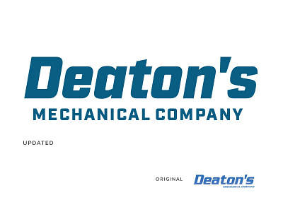 Deaton's branding commercial contract design graphic design identity logo mechanic