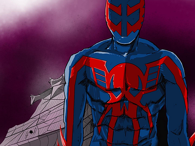 Spider-Man 2099 art artist artist on dribble arts artwork comic comic art creative doodle draw follow friends graphic illustration like marvel comics photo of the day sketch sketchbook support local artists