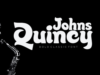 Quincy Johns – Bold Classic Font advertising black brand branding display editorial elegant fashion headline identity logo magazine poster publishing