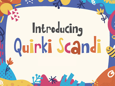 Quirki Scandi – Girly Kids Font