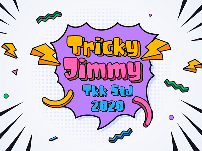 Tricky Jimmy – Comic Cartoon Font banner bubble cartoon children chubby comic cute doodle flat font funny gaming kids letter nature poster writing