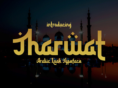 Tharwat – Arabic font arabic eid mubarak ethnic font greeting islam middle east muslim poster ramadhan sans serif travel