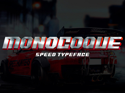 MONOCOQUE – Car Racing Gaming Font block blocky car channel chasis display font gaming letter movie poster racing speed sport thumbnail website youtube