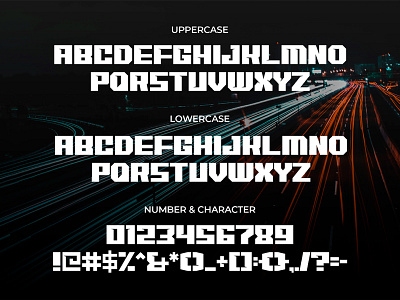 MONOCOQUE – Car Racing Gaming Font