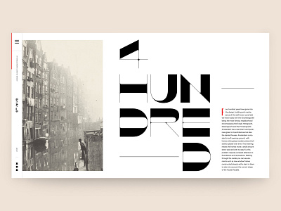 CANALS - 4 HUNDRED art design editorial interactive interface typography ui ux website
