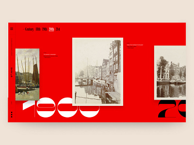CANALS - Timeline 1900s art design editorial interactive interface typography ui ux website
