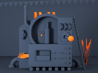 Bambola voodoo 3D Octane Render · Creative Fabrica