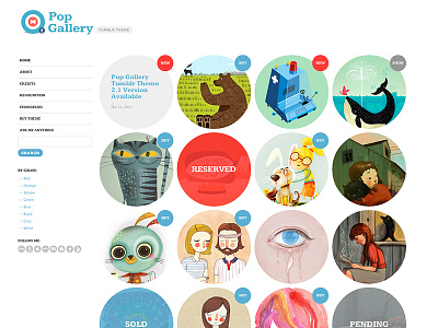 PopGallery Tumblr Theme screenshot theme tumblr