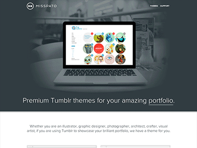 Misspato Tumblr Themes - Homepage gif screenshot theme tumblr