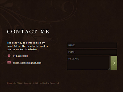 Contact Page Detail