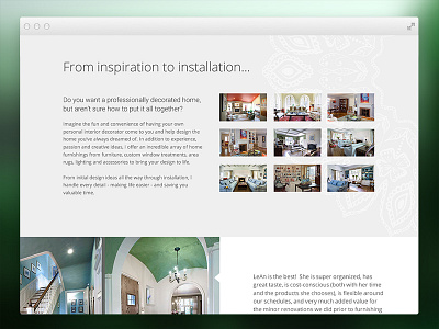 Interior Designer Website