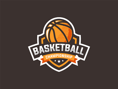 Basketball sport logo badge basket ball basketball basketball logo championship logo orange sport sport logo