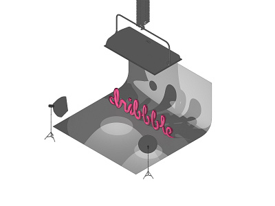 BubbbleDribbble_Behind_Scenes 0_00_00 00 background backstage cartoon cgi colorful gif hello dribbble illustration isometric logo simple toon