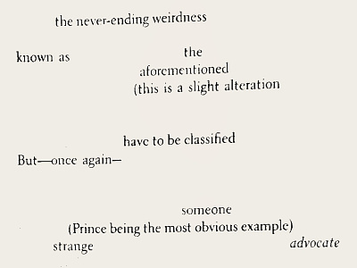immoral point of view, with some music blackout poetry prince whiteout poem