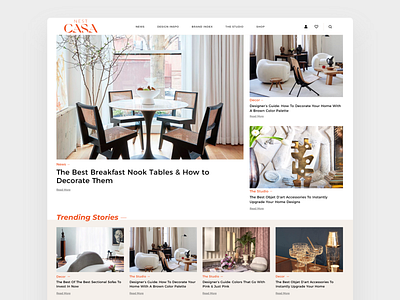 NestCasa Home ecommerce ecommerce design furniture interface logo luxury magazine minimal news orange ui website