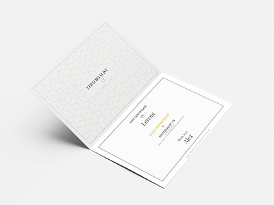 Minimalist Gift Card branding card design gift gift card gift certificate holiday minimal vector