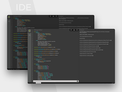 The Dev IDE dark dark mode developer ide illustration minimal ui webapp