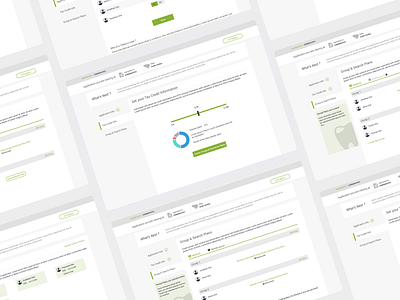 Guided Healthcare Selection - Webapp chart guide healthcare insurance interactive interface onboarding user flow