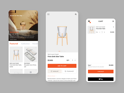 Luxury Furniture Mobile Magazine + Shop App