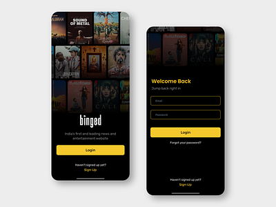 Movies & TV Track - Mobile Login