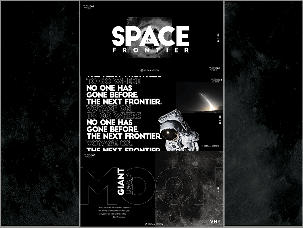 Space Last Frontier by Delsan Design on Dribbble